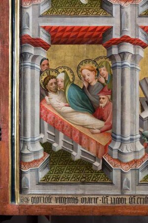 Jakobusaltar — Szenen aus der Legende um Jesus Christus — Grablegung Christi