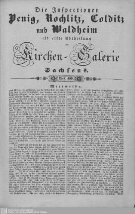Mittweida, Niedersteinbach (Beschluß), Topsseifersdorf : 40. Lieferung