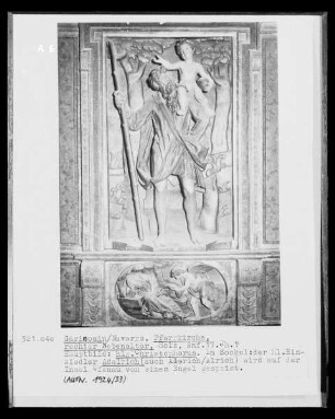 Rechter Nebenaltar, Hauptbild: Heiliger Christophorus