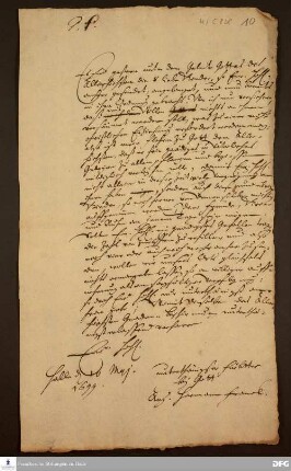 Brief von August Hermann Francke an Kurfürstin Wilhelmine Ernestine von der Pfalz.