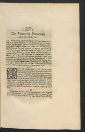 Caput II. De Virtutis Principiis Constitutivis.