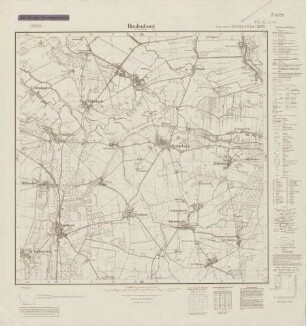 3237 (alte Nr.: 1684) Hindenburg Kr. Osterburg, Meßtischblatt (4cm - Karte)