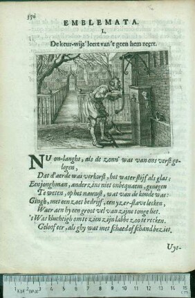 Emblemata. L. Dekeur-wijz' leert van't geen hem zeert.