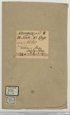 Sonatas - Mus.2976-R-4 : vl, bc - B|b