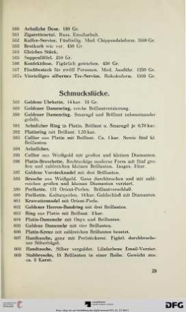 Schmuckstücke (Nr. 588-609)