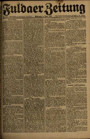 Ausgabe vom Mittwoch, den 04. Juni 1919.