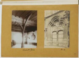 Innenraum, Neustadt/Orla / Portal, Jena: Ansichten (aus: Skizzen- und Fotoalbum 24)
