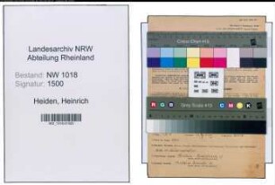 Entnazifizierung Heinrich Heiden , geb. 06.05.1899 (Maschinist)