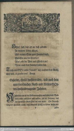 Leichenpredigt : [Einleitung], Leichen-Text, Vorbereitung zur Abhandlung, Abhandlung, Anwendung