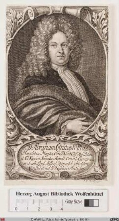 Bildnis des Abraham Christoph Plaz