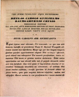 Oratio Ludovici Friderici Ottonis Baumgartenii Crusii memoriae dicata