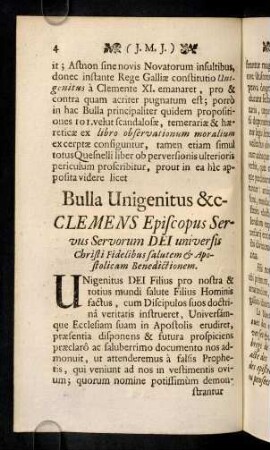 4-9, Bulla Unigenitus &c. clemens ...