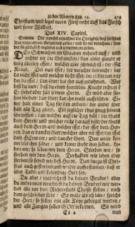 419-425, Das XIV. - XVI. Capitel
