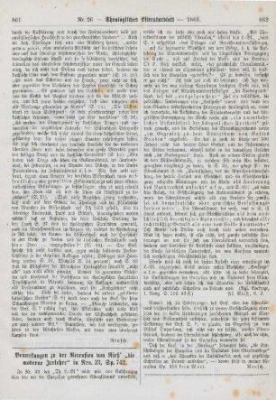 861-862 Bemerkungen zu der Recension von Rieß' "die moderne Irrlehre"