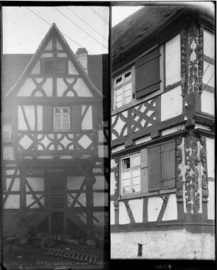 Münzesheim Unterdorfstr. 17 - Fachwerkhaus Alte Schmiede Außenansicht und Detailansicht
