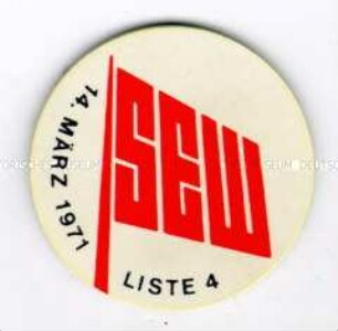 Sozialistische Einheitspartei Westberlin (SEW), 14. März 1971, Berlin (West)