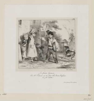 Le franc gamin, Blatt 11 der Folge "Lithographische Skizzen für Kinder"