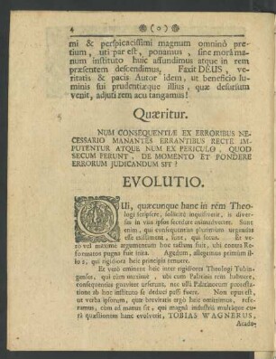 Quaeritur