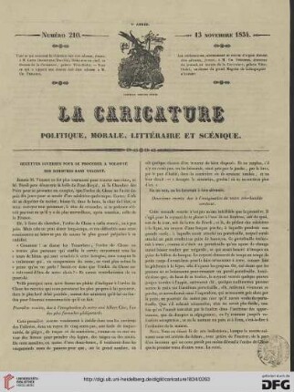 Numéro 210 (13 Novembre 1834)