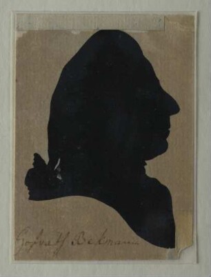 Silhouette des Johann Beckmann