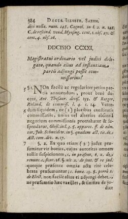 Decisio CCXXI. - Decisio CCXXX.