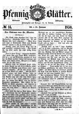 No. 14, 30. u. 31. Januar