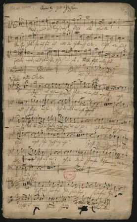 Arien etc. [Singstimme; 1. Ex.]