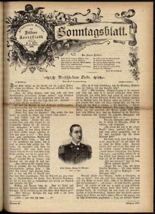 Ausgabe vom Sonntag, den 28. Oktober 1900.