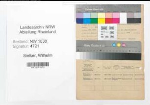 Entnazifizierung Wilhelm Sielker , geb. 24.04.1895 (Beamter)