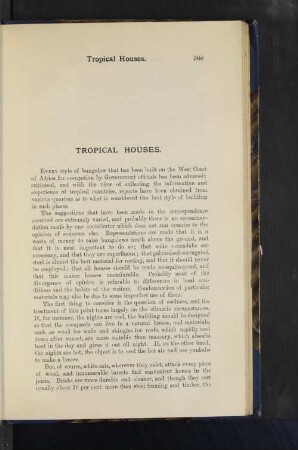 Tropical Houses