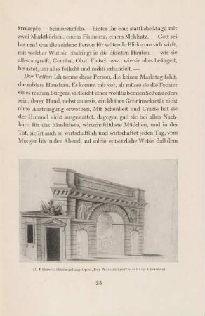 11. Bühnenbildentwurf zur Oper "Der Wasserträger" von Luigi Cherubini