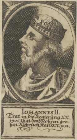 Bildnis des Iohannes II., König von Kastilien