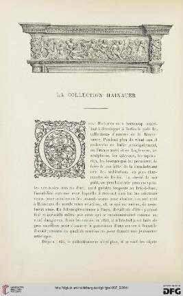 3. Pér. 18.1897: La collection Hainauer