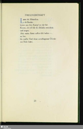 Freundschaft