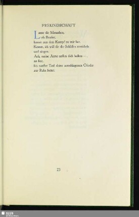 Freundschaft