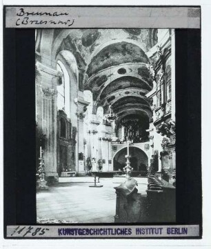 Prag, Stift Břevnov : Inneres, Blick z. Orgelempore