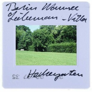 Berlin, Liebermann Villa : Heckengarten
