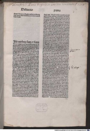 Sancti Thome de Aquino ordinis predicator[um] super quarto libro sententiar[um] preclarum opus feliciter incipit