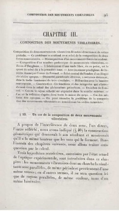 Chapitre III. Composition des Mouvements Vibratoirès.