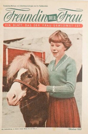 Freundin der Frau, Oktober 1957