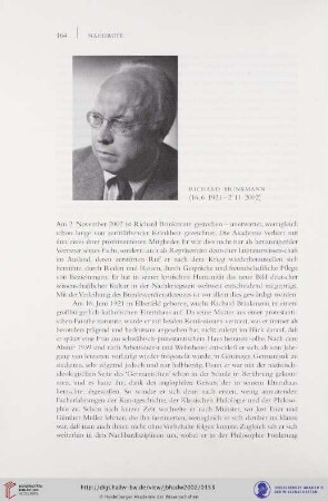 Richard Brinkmann (16.6.1921 - 2.11.2002)