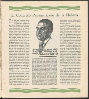 El Congreso Panamericano de la Habana