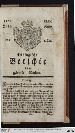 [XLIX.-LIII . Stück] (December 1761)