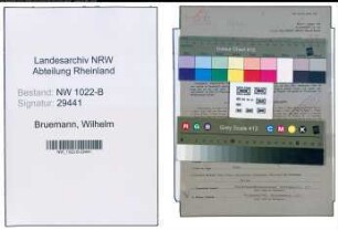 Entnazifizierung Wilhelm Bruemann , geb. 27.06.1901 (Maschinenmeister)