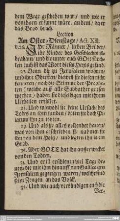 Am Oster-Dienstage