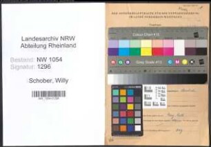 Entnazifizierung Willy Schober , geb. 10.01.1901 (Lehrer)