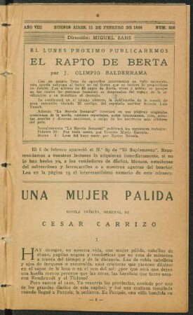 1924008326: Una mujer pálida : novela inédita