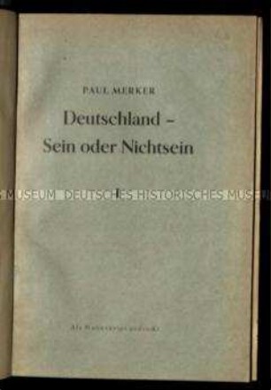 Abhandlung über die historischen und politischen Ereignisse und Zusammenhänge vor der Machtergreifung Hitlers und während der ersten Jahre seiner Herrschaft