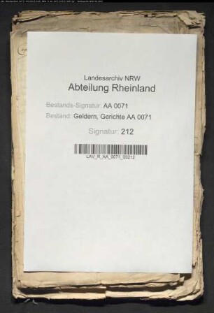 Urkundenabschriften betreffend Walbeck