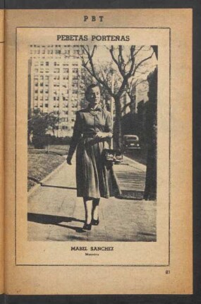 Mabel Sánchez, maestra - [Fotografía] : Pebetas porteñas